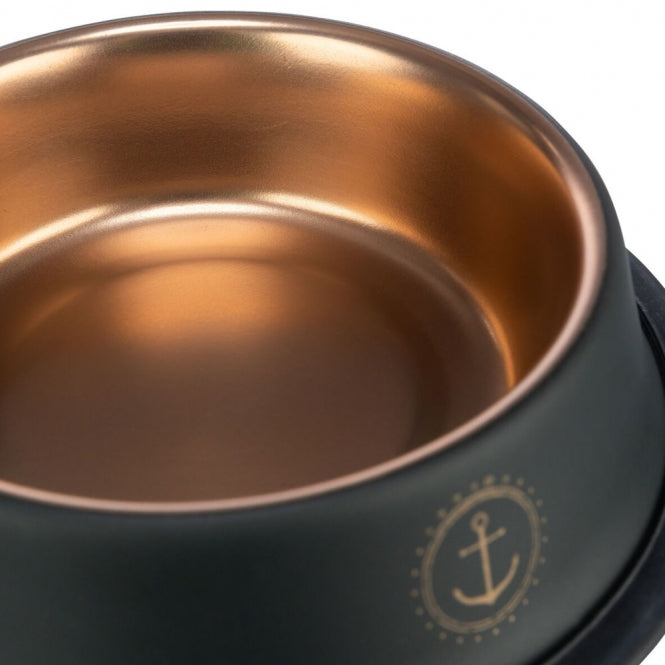 Trixie BE NORDIC Edelstahlnapf - schwarz/bronze: verschiedene Größen
