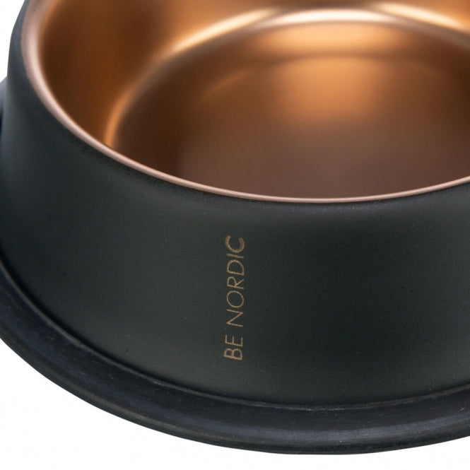 Trixie BE NORDIC Edelstahlnapf - schwarz/bronze: verschiedene Größen