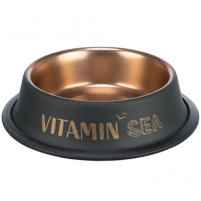 Trixie BE NORDIC Edelstahlnapf - schwarz/bronze: verschiedene Größen